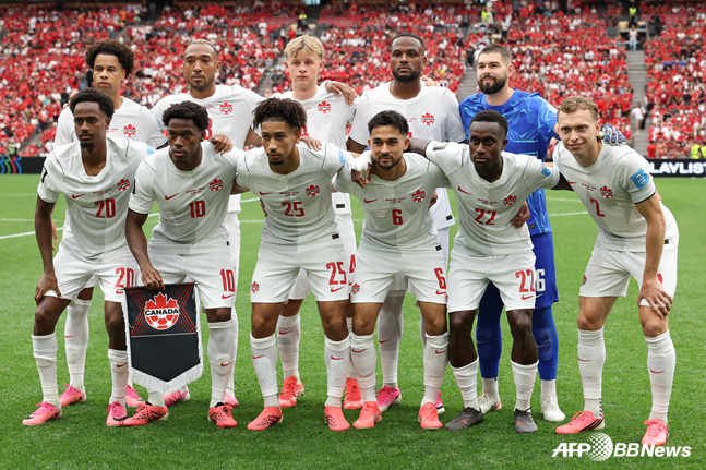 캐나다 축구대표팀. /AFPBBNews=뉴스1