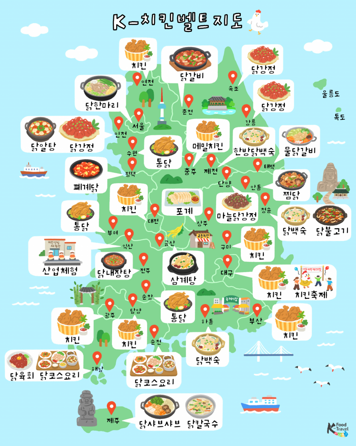 K치킨벨트 지도. /사진=농림축산식품부