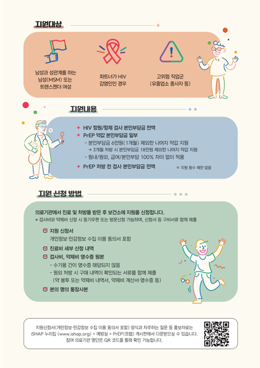  HIV 노출 전 예방요법(PrEP) 지원사업 리플릿./사진=질병관리청