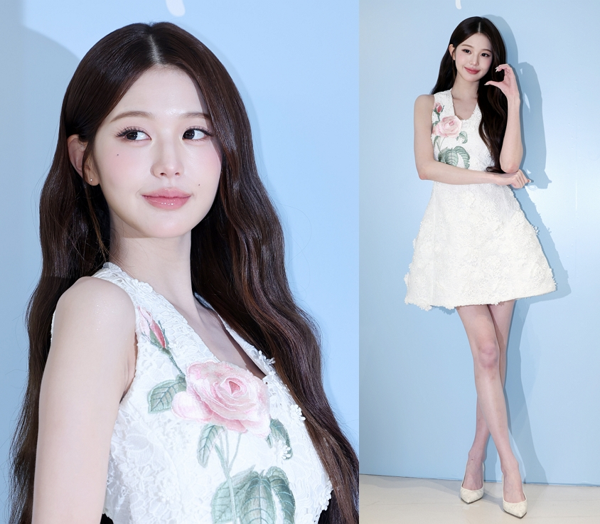 그룹 아이브 장원영이 30일 서울 용산구 한남동에서 진행된 닥터엘시아 플래그십 스토어 포토행사에 참석했다. /사진=뉴스1