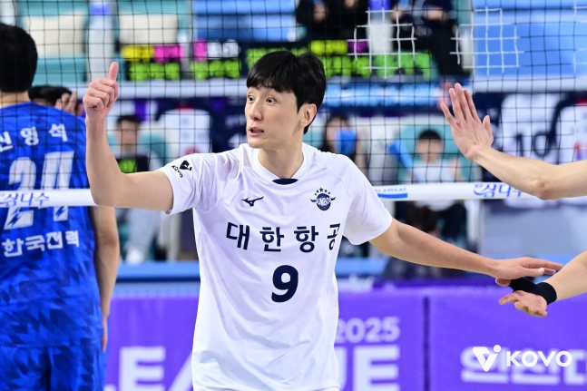 대한항공 원클럽맨으로서 은퇴를 선언한 곽승석. /사진=KOVO 제공