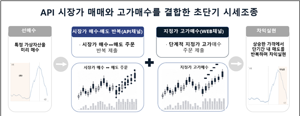 API 시장가 매매와 고가매수를 결합한 초단기 시세조종 /사진=금융위원회