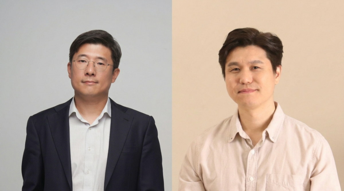 김지웅 케어랩스 CSO(최고전략책임자)와 이원희 굿닥 CTO(최고기술책임자) /사진=케어랩스 제공