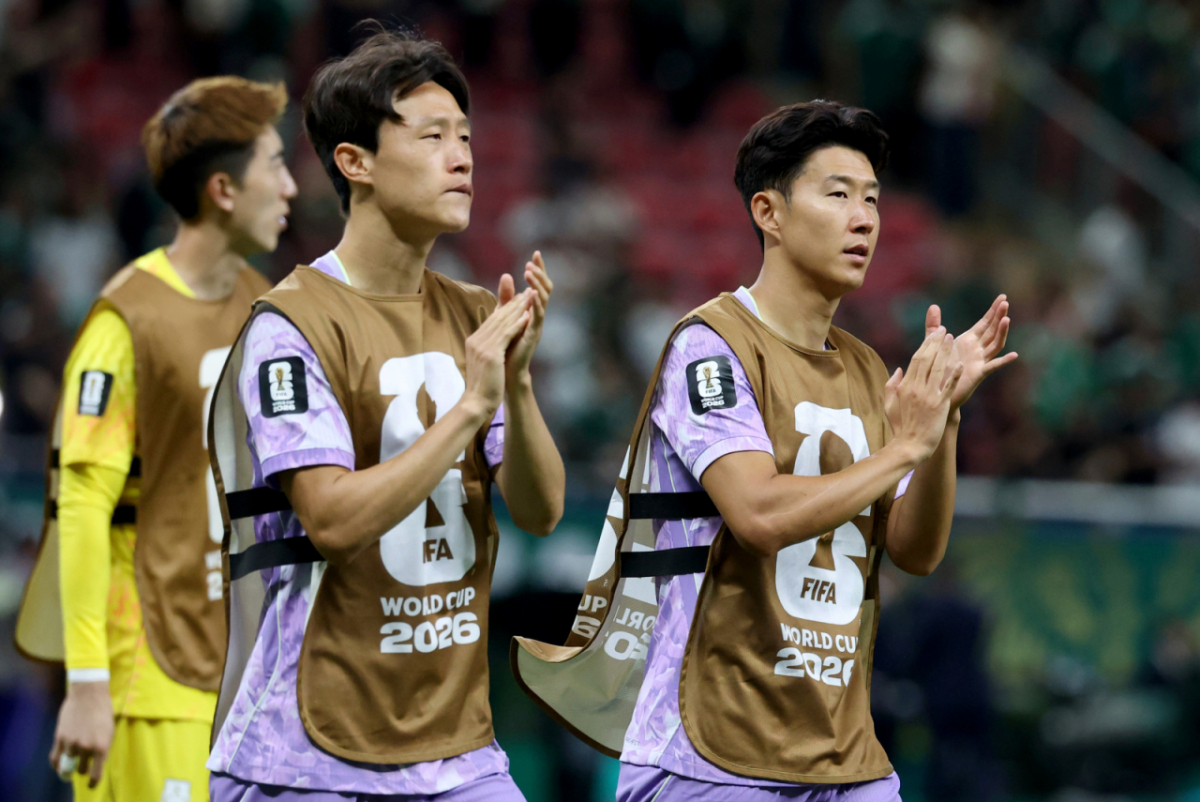 2026 북중미월드컵 A조 예선 대한민국 대 멕시코 경기가 19일(한국 시간) 멕시코 과달라하라 에스타디오 아크론에서 열렸다.손흥민과 이재성이 경기를 마무리하고 있다. 2026.06.19. /사진=김진경 kim.jinkyung@
