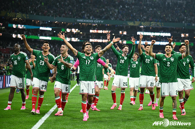 멕시코 축구대표팀. /AFPBBNews=뉴스1