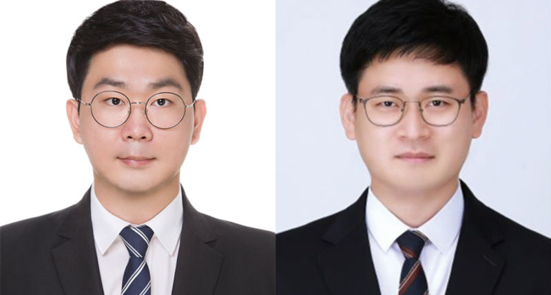 함규성(왼쪽) 박사, 오강한 교수./사진제공=원광대