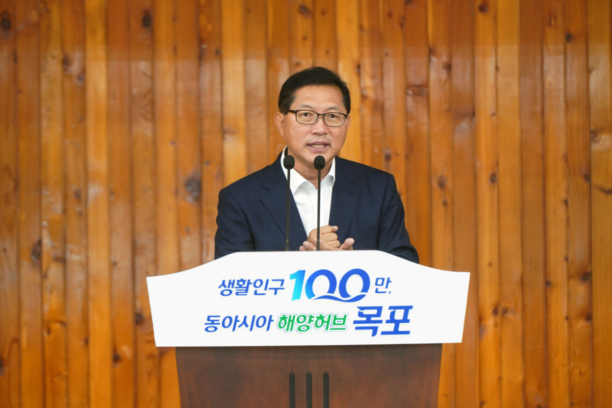 민선 9기 목포시장에 취임한 강성휘 시장./사진제공=목포시