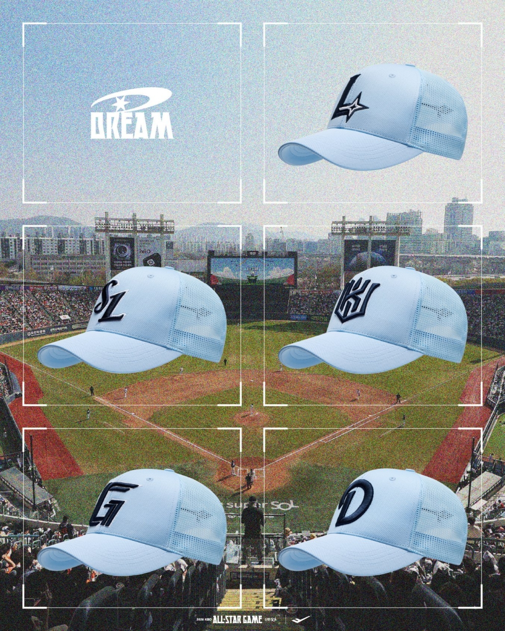 2026 KBO 올스타전 드림, 나눔 유니폼 및 모자 이미지. /사진=KBO 제공
