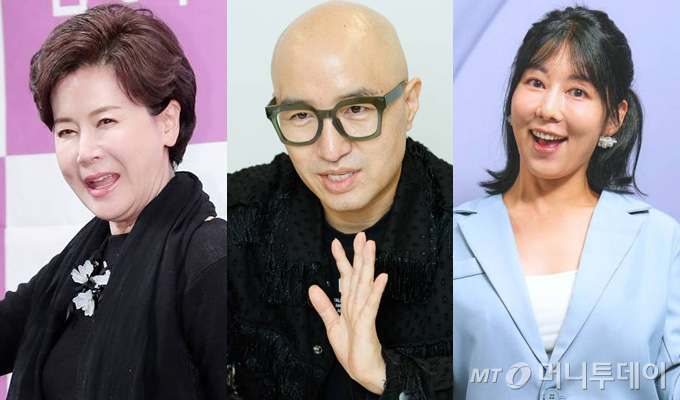 정을영 PD와 사실혼 관계인 배우 박정수와 조카 입양을 고백한 게이 방송인 홍석천, 정자 기증으로 비혼 '싱글맘'이 된 일본 출신 방송인 사유리. /사진=머니투데이 DB