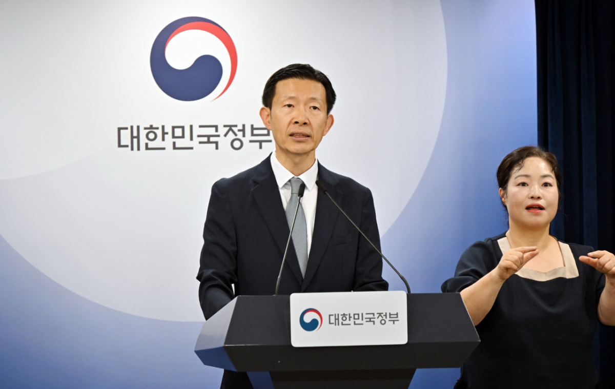 노경원 우주항공청 차장이 3일 서울정부청사에서 브리핑하고 있다. /사진=우주항공청
