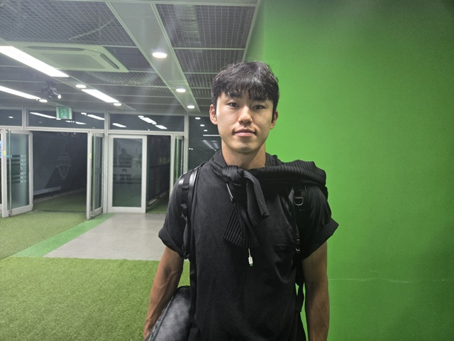 전북현대 경기가 끝난 뒤 만난 이기혁. /사진=이원희 기자