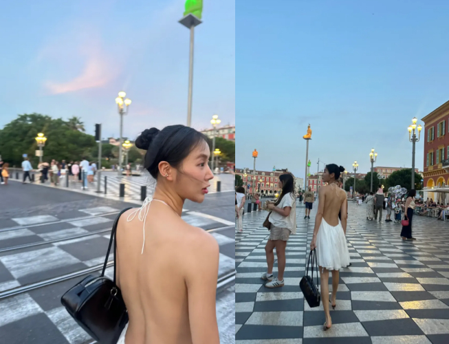 그룹 씨스타 출신 가수 소유(34)가 프랑스 여행 중 과감한 패션을 선보여 화제다./사진=소유 SNS