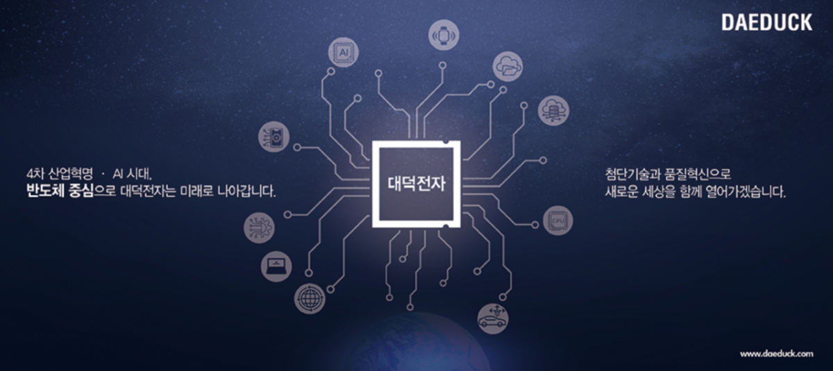 대덕전자 홍보 이미지/사진=대덕전자 홈페이지 캡처