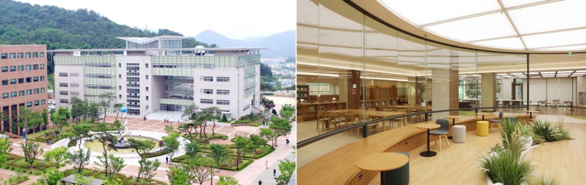 국립금오공과대학교 도서관 내·외부 전경./사진제공=금오공대