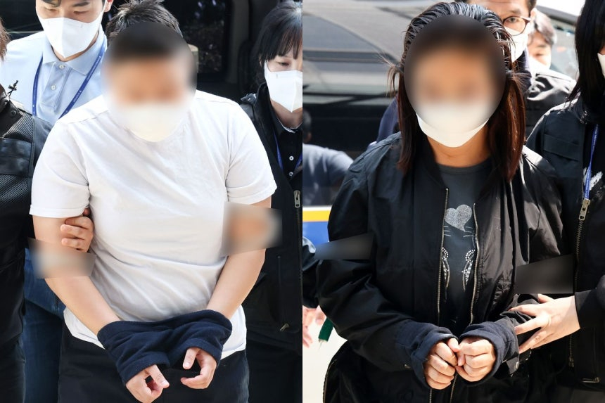 약물 탄 술과 흉기로 남편을 살해하려 한 태권도장 40대 직원(오른쪽)과 공범인 20대 관장(왼쪽)./사진=뉴스1