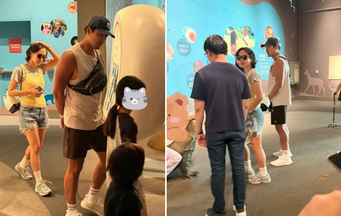 배우 현빈 손예진 부부가 일본 오키나와에 이어 미국 LA에서 포착됐다. /사진=홍콩 SNS 갈무리