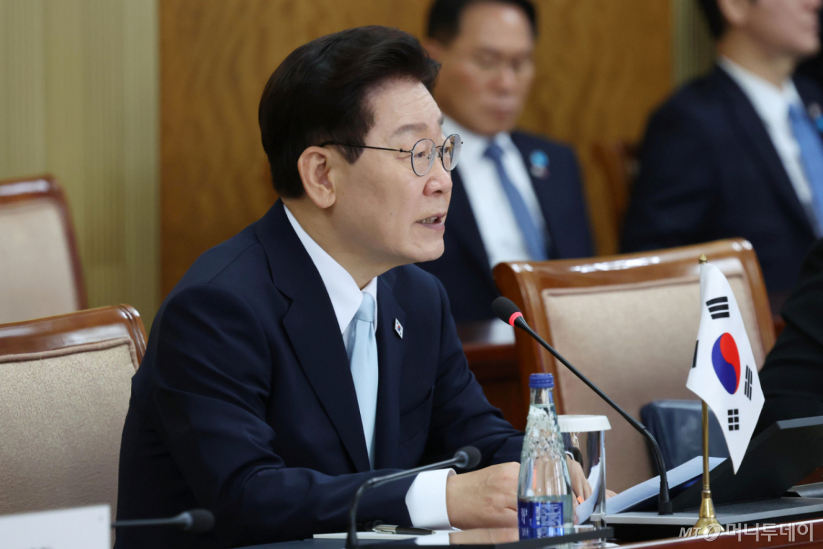 (울란바타르(몽골))=뉴스1) 이재명 기자 = 이재명 대통령이 9일(현지시간) 몽골 울란바타르 정부청사에서 열린 한-몽골 정상회담에서 발언하고 있다. 2026.7.9/뉴스1  Copyright © 뉴스1. All rights reserved. 무단 전재 및 재배포,  AI학습 이용 금지. /사진=(울란바타르(몽골))=뉴스1) 이재명 기자