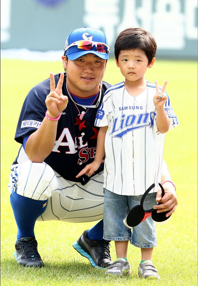 2011년 올스타전 박석민(왼쪽)과 박준현. /사진=삼성 라이온즈