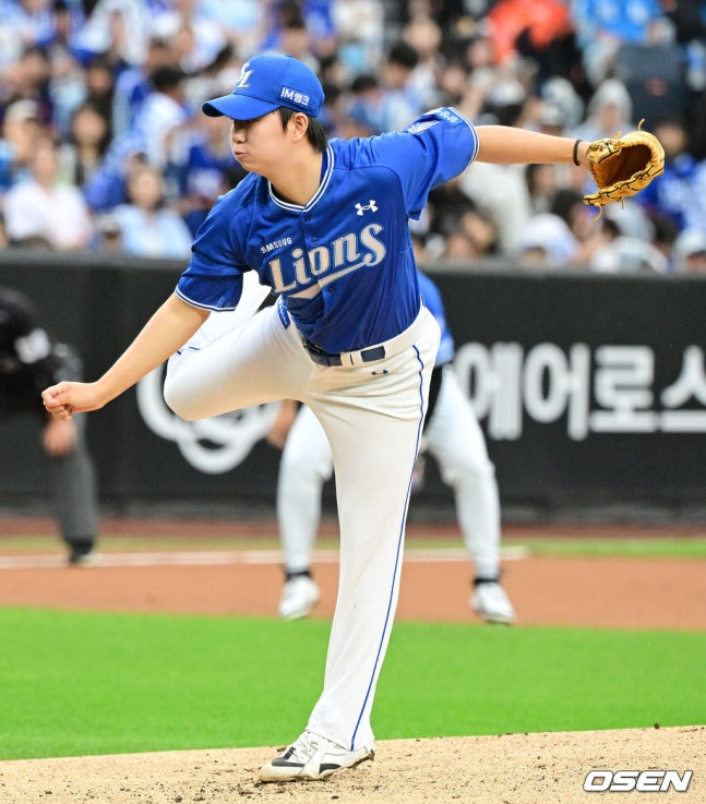 삼성 라이온즈 신인 투수 장찬희.