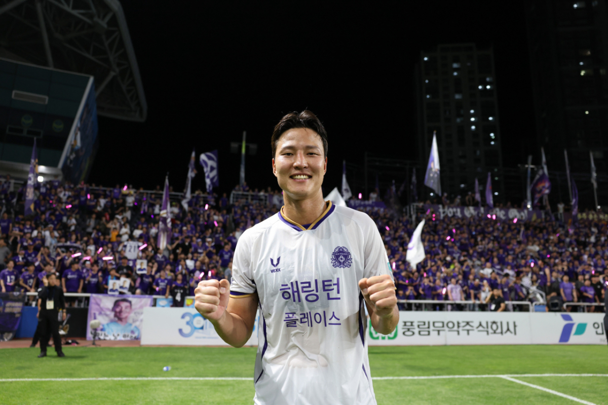 FC안양 수비수 권경원. /사진=한국프로축구연맹 제공