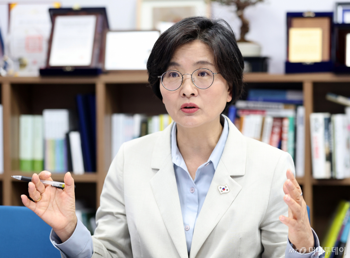 임미애 더불어민주당 의원 인터뷰 /사진=김창현 기자 chmt@