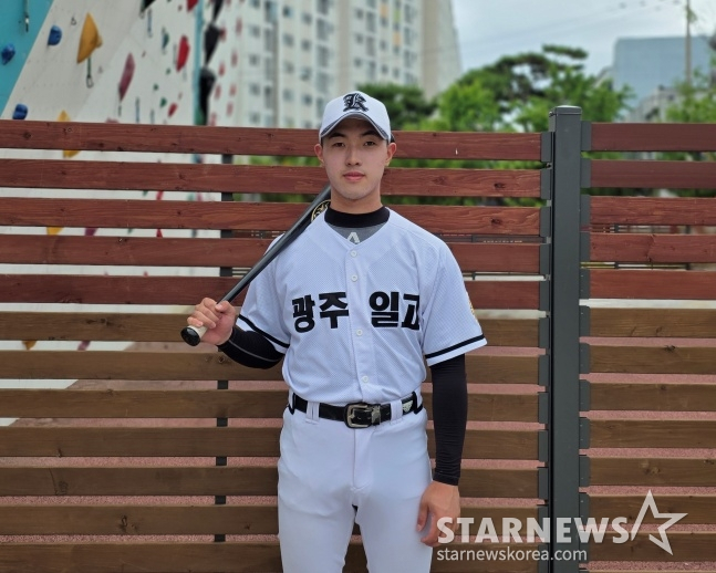 광주일고 조휘원. 조휘원은 삼성 박승규를 새로운 롤모델로 삼았다. /사진=김동윤 기자