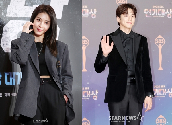 하지원, 김민규./사진=스타뉴스 DB