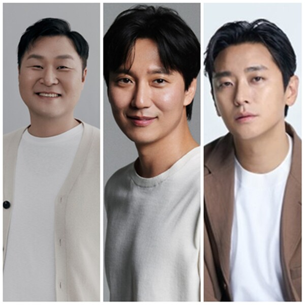 윤경호(왼쪽부터) 김남길 주지훈. 사진제공=눈컴퍼니, 길스토리이엔티, 블리츠웨이엔터테인먼트