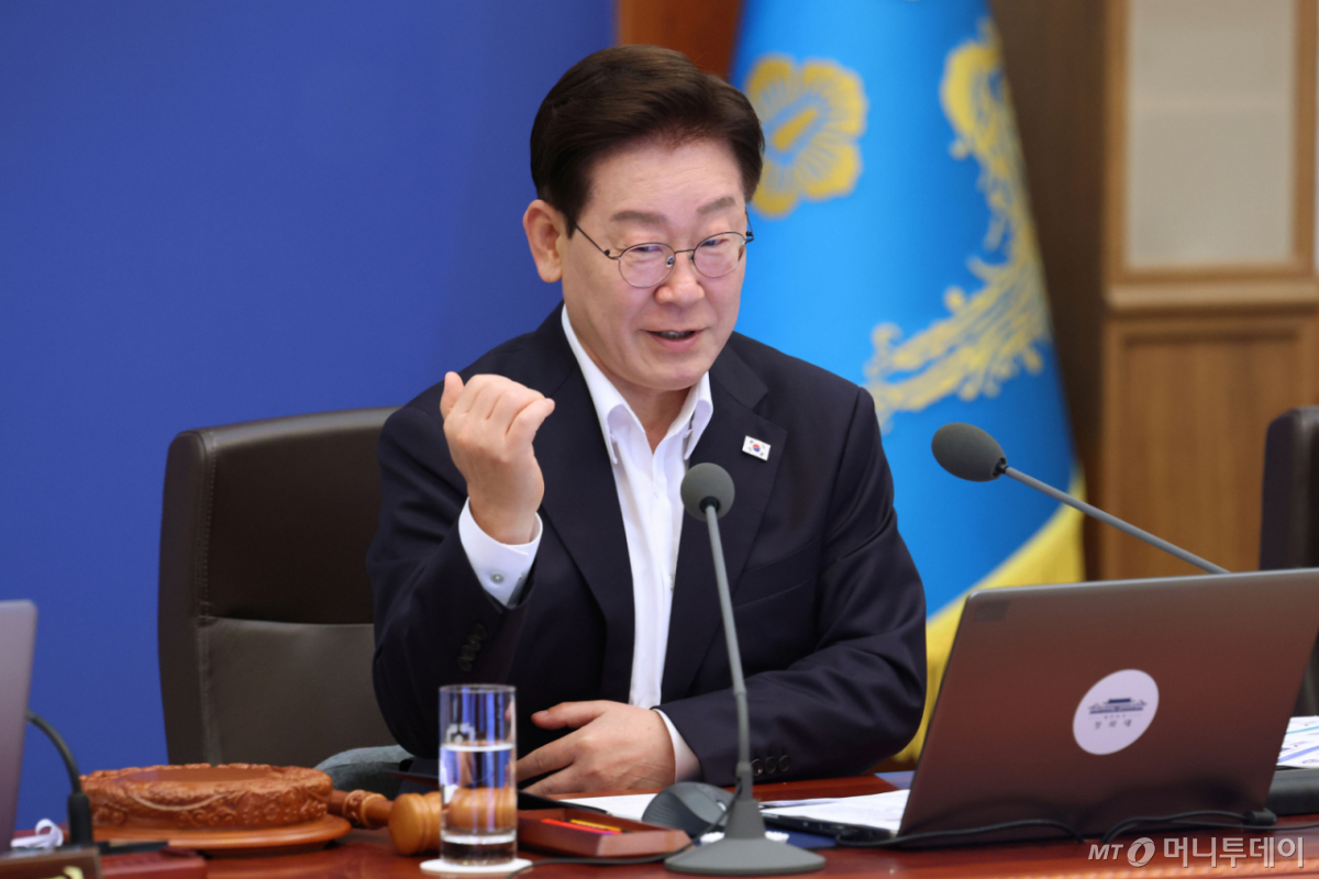 (서울=뉴스1) 이재명 기자 = 이재명 대통령이 14일 청와대에서 열린 국무회의에서 발언하고 있다. 2026.7.14/뉴스1 Copyright © 뉴스1. All rights reserved. 무단 전재 및 재배포, AI학습 이용 금지. /사진=(서울=뉴스1) 이재명 기자