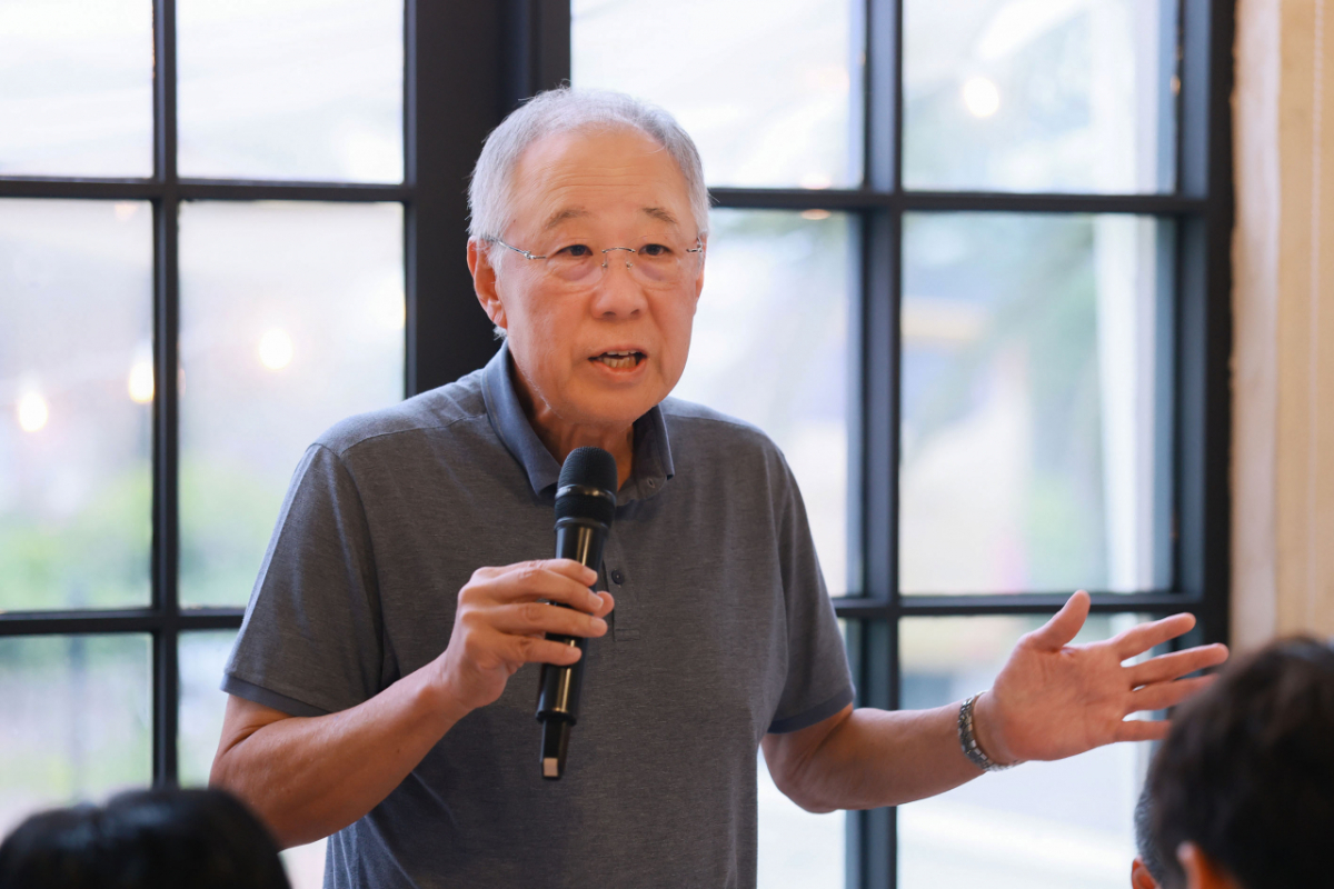 류진 한국경제인협회 회장이 17일 제주 서귀포시 인근식당에서 열린 '2026 한경협 경영자 제주하계포럼 기자간담회'에서 발언하고 있다. /사진제공=한국경제인협회