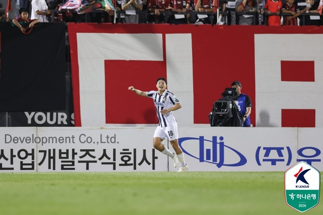 선제골의 주인공 FC서울 공격수 조영욱. /사진=한국프로축구연맹 제공