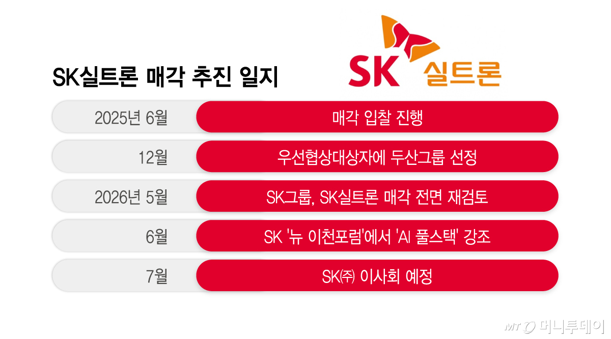 SK실트론 매각 추진 일지/그래픽=이지혜