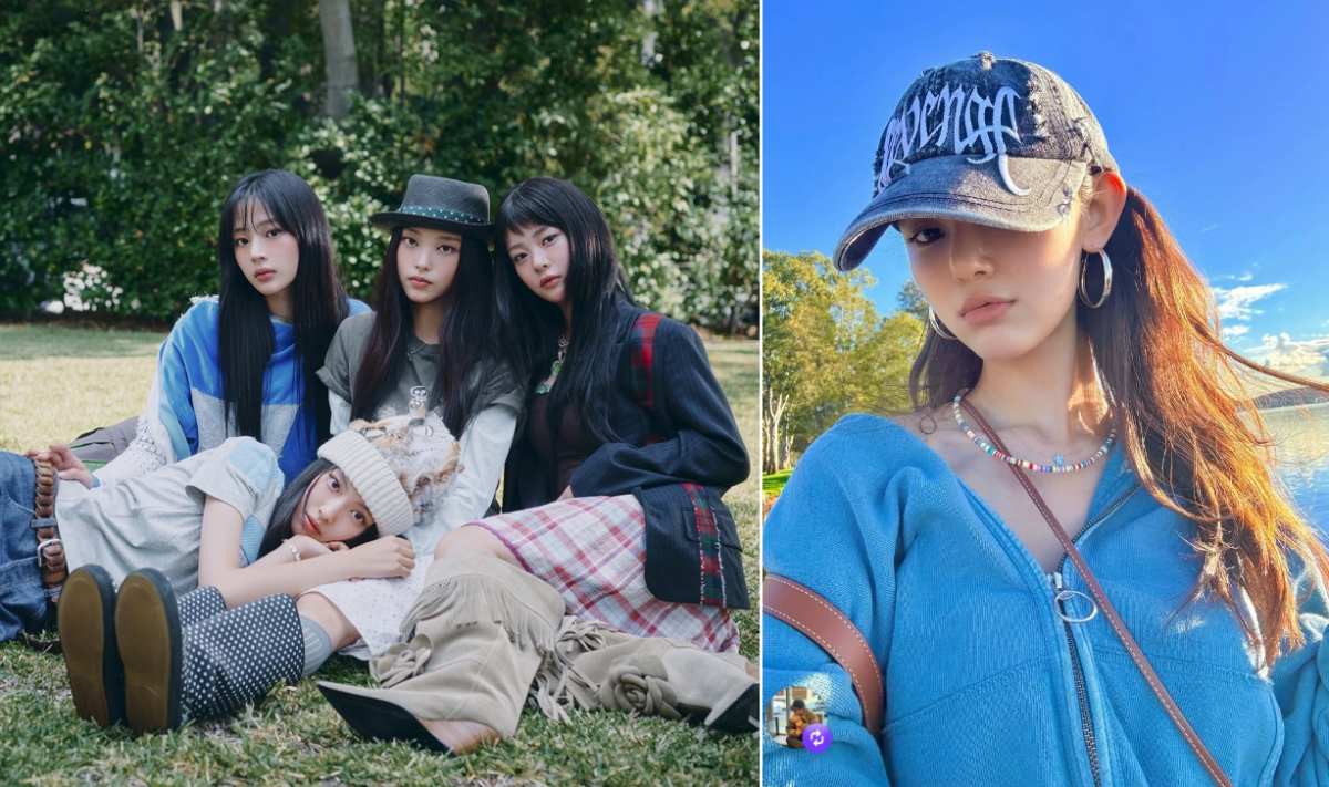 법적공방으로 인해 1년 넘게 활동을 중단했던 그룹 뉴진스가 데뷔 4주년을 맞아 4인 완전체 콘텐츠를 공개했다. /사진=뉴진스 공식 홈페이지, 다니엘 인스타그램