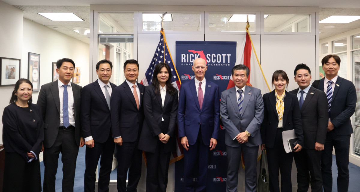2026 암참 도어녹 대표단 릭 스콧 (Rick Scott, 공화·플로리다) 연방 상원의원 면담/사진= 암참 제공