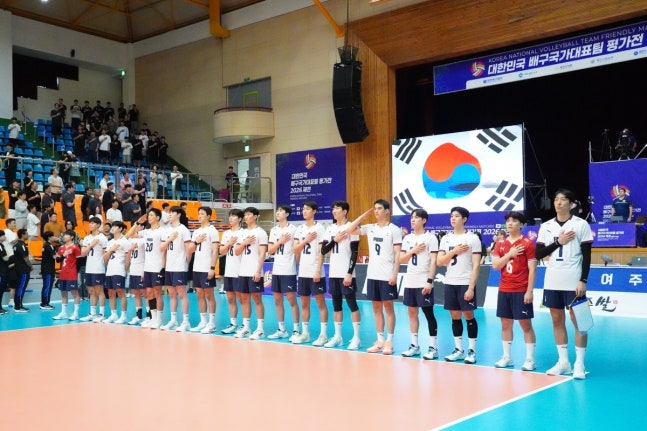 대한민국 남자 배구 대표팀. /사진=대한배구협회 제공