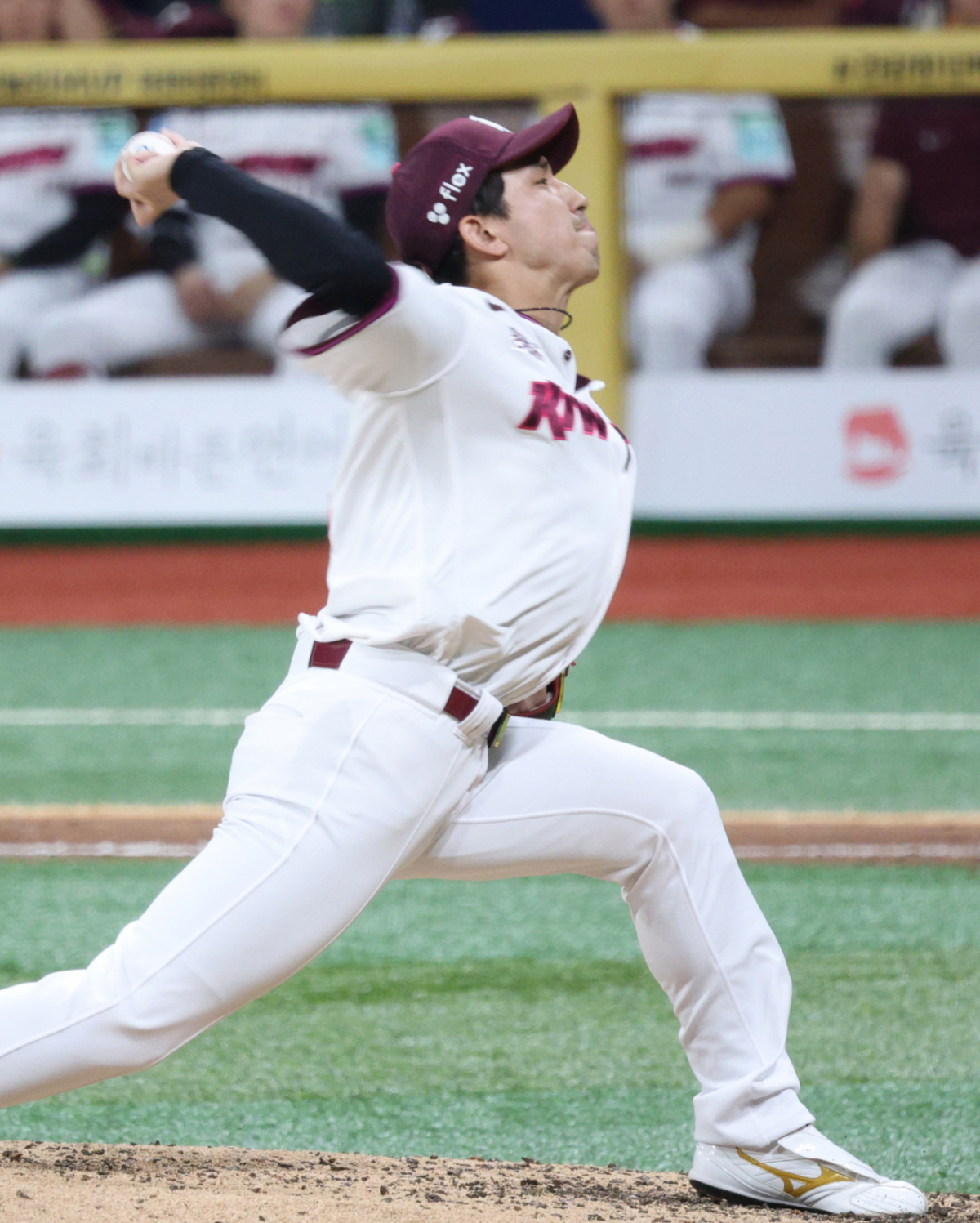 2026 신한 SOL KBO리그 키움 히어로즈 대 삼성 라이온즈 경기가 22일 서울 고척스카이돔에서 열렸다.  키움 유토가 역투하고 있다. /사진=김진경 kim.jinkyung@