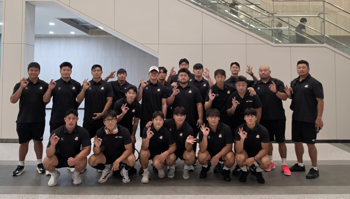 OK 읏맨 럭비단이 일본 실업팀과 현지에서 테스트 매치를 진행한다. /사진=OK금융그룹 럭비단 제공