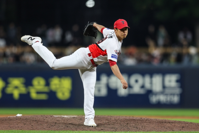 KIA 타이거즈에서 불펜 투수로 활약하던 이형범. /사진=KIA 타이거즈 제공