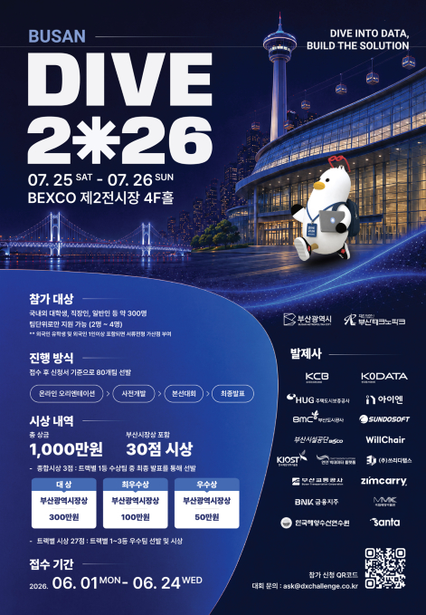 DIVE 2026 포스터./제공=부산테크노파크