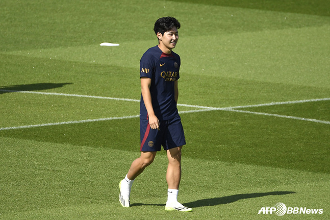 PSG에서의 이강인. /AFPBBNews=뉴스1
