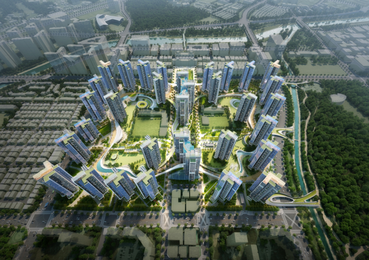분당 수내동 양지마을(금호∙청구∙한양아파트, 상가연합) 통합재건축 조감도/사진제공=양지마을 재건축