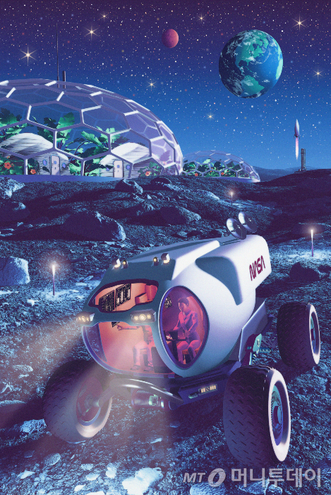 달 기지를 기반으로 화성을 개척하는 프로젝트 NASA(미국 항공우주국) '문 투 마스'(Moon to Mars)를 묘사한 NASA의 상상도 /사진=NASA