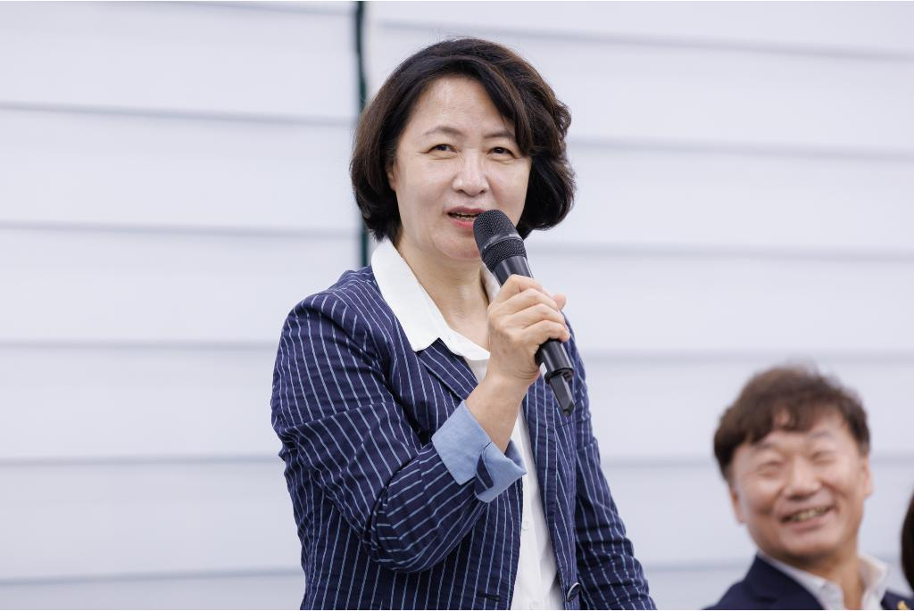 추미애 지사가 지난 29일 민선9기 경기도-경기도의회 간담회에서 인사말을 하고 있다./사진제공=경기도