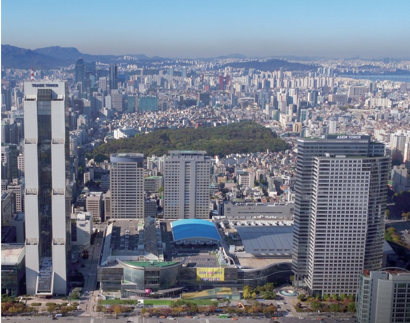 서울시 강남구 삼성동 무역센터 전경/사진출처=국내 최대 규모 도심형 친황경 수열에너지 한국 무역센터 적용사례, WTC 서울