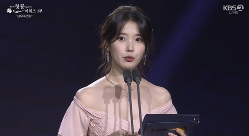 최근 건강 악화로 활동을 잠정 중단한 아이유(33·본명 이지은)가 공식 석상에 섰다.