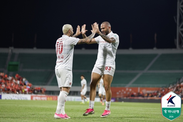 부천FC의 골 세리머니. /사진=한국프로축구연맹 제공