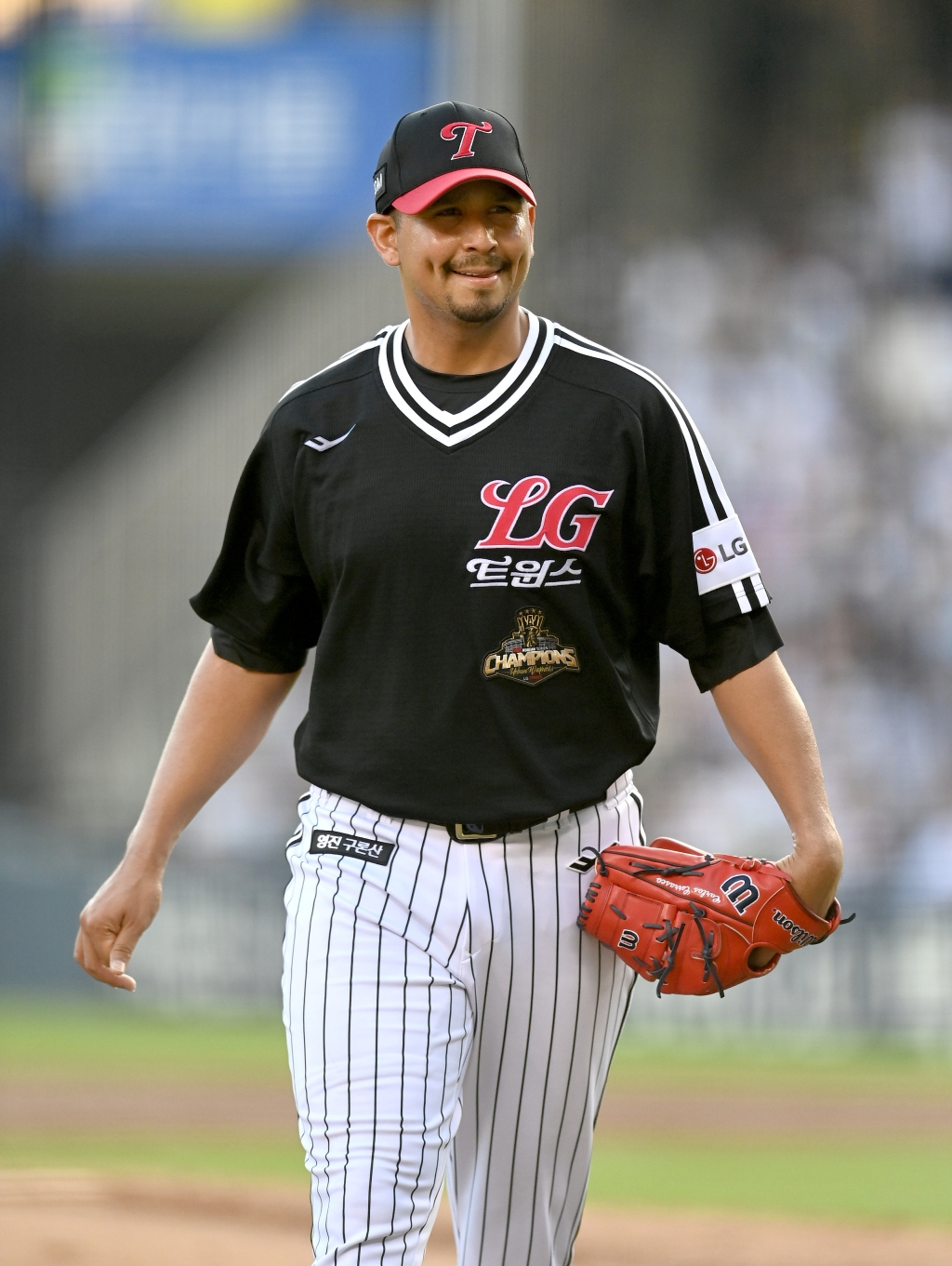 1일 서울 잠실야구장에서 열린 두산 베어스와 경기에서 KBO 데뷔전을 치른 카라스코의 모습. /사진=LG 트윈스 제공