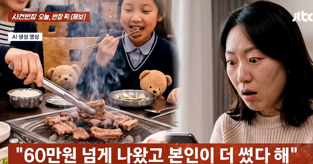 9살 딸을 친구 엄마에게 맡기면서 카드를 넘겨줬다가 결제금액에 깜짝 놀랐다는 사연이 공개됐다. /사진=JTBC '사건반장'