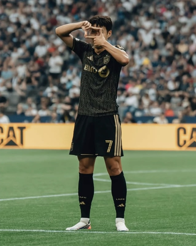 리그 4경기 연속골을 넣은 손흥민. /사진=LAFC SNS