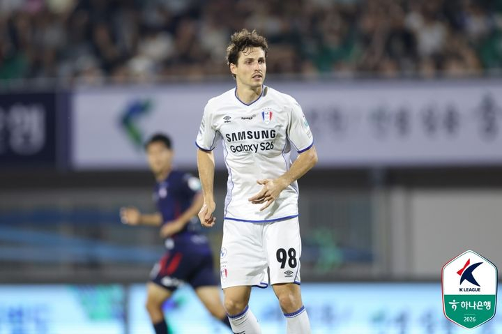 프로축구 K리그2 수원삼성의 두비츠카스. /사진=한국프로축구연맹(뉴시스)